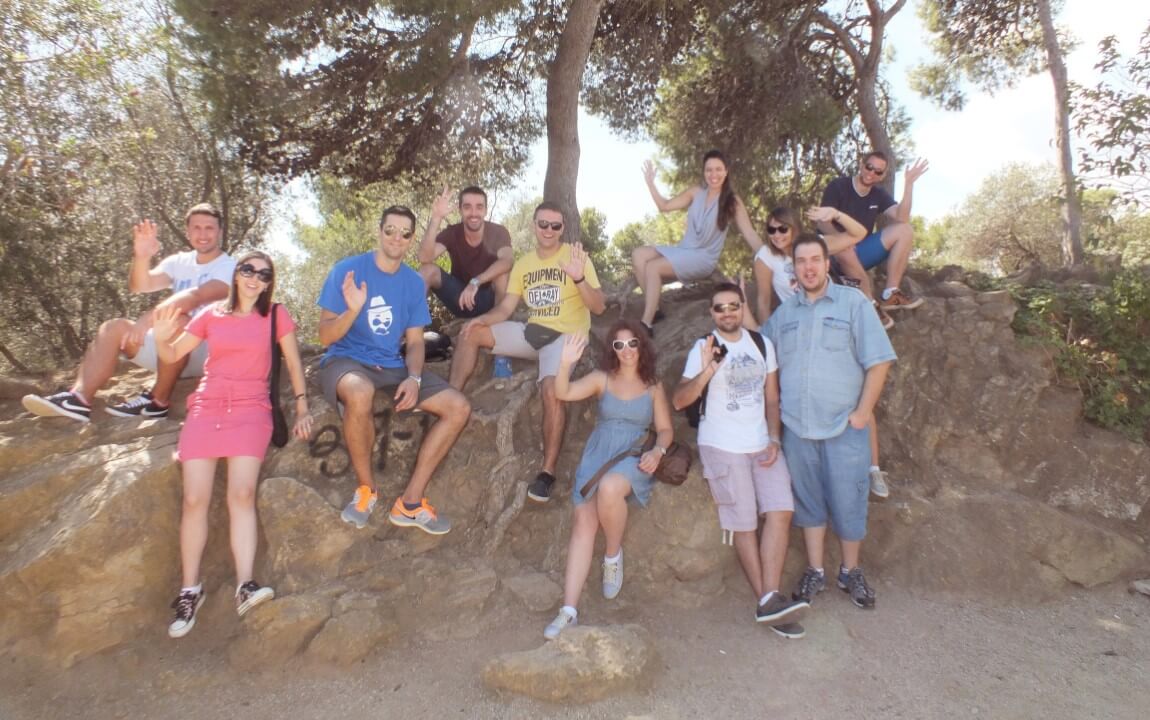 Byteout team in Park Guell