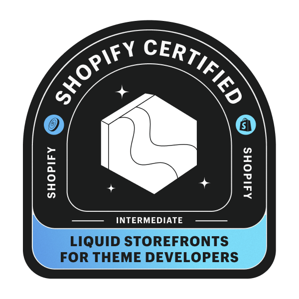 Shopify certificated badge