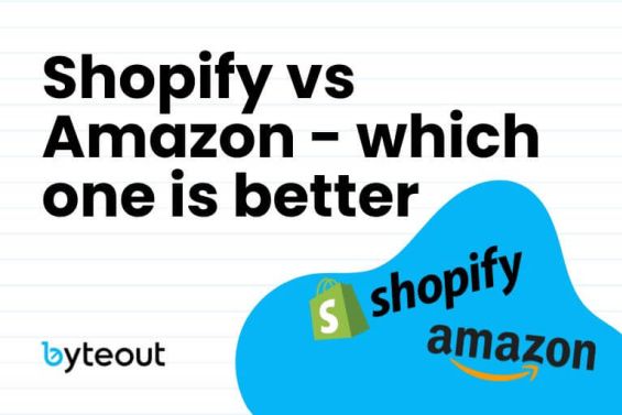 Cover image for a blog post about Shopify vs Amazon