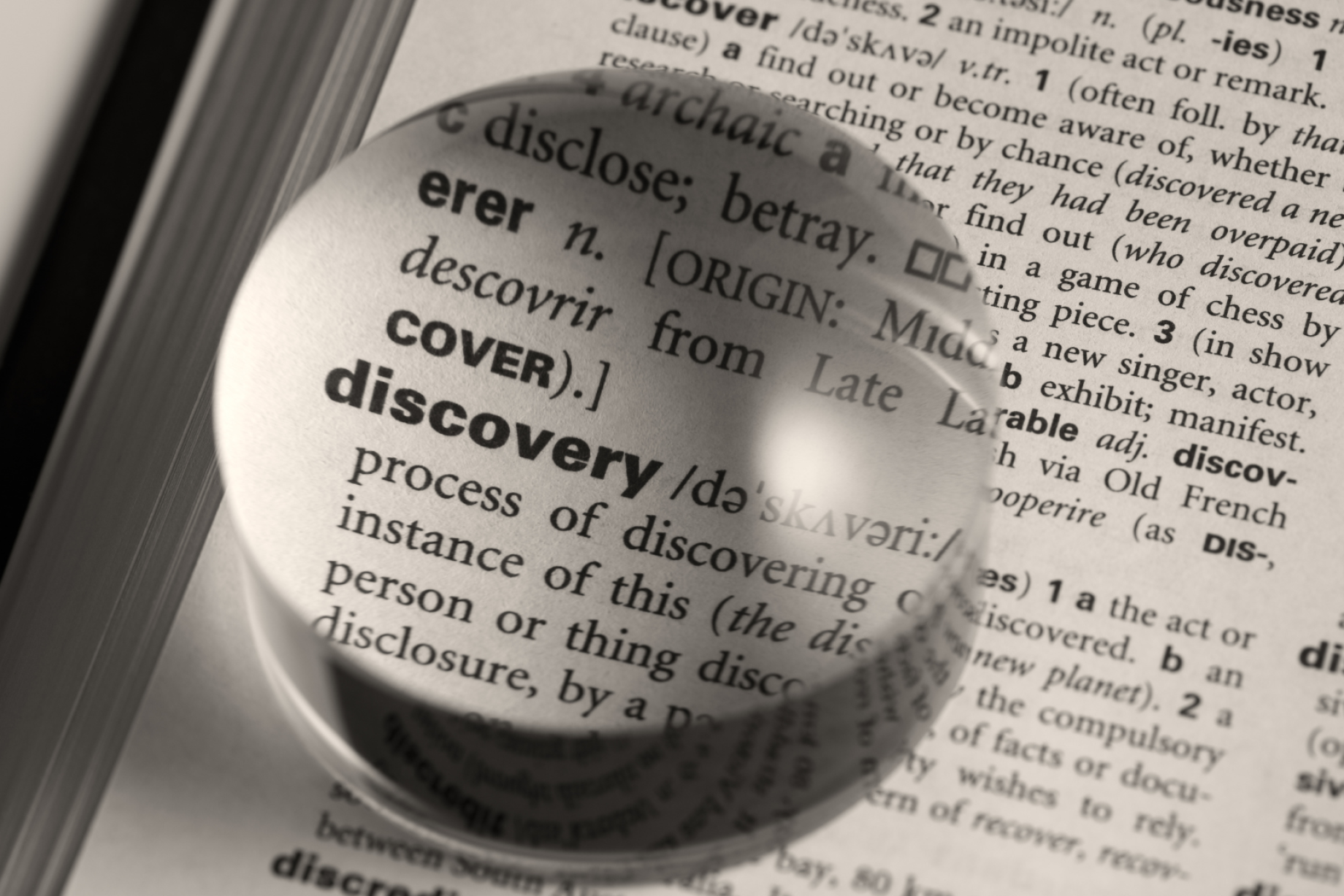 Word "discovery" emphasized.